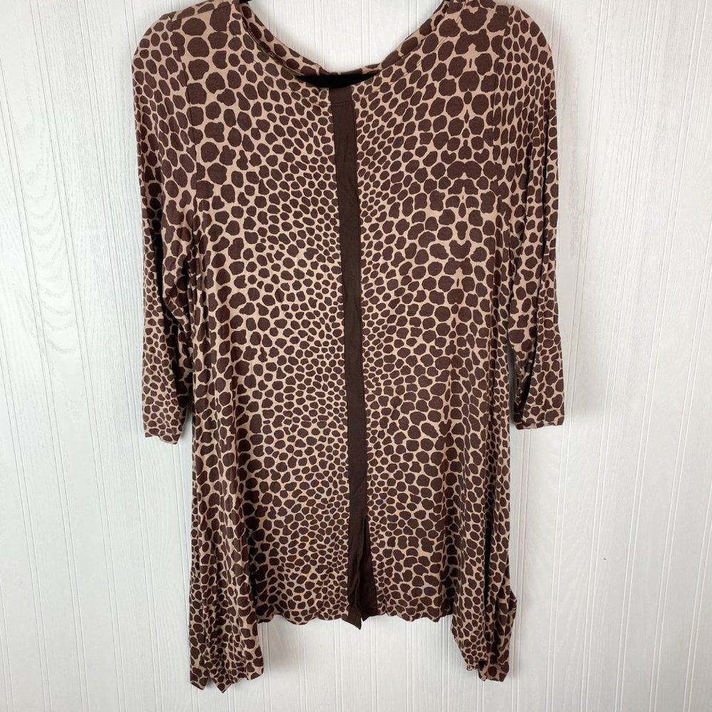 Soft Surroundings Giraffe Print Tunic‎ Size Medium